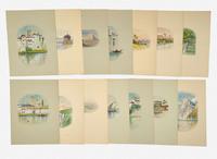 Edmund Darch Lewis (American, 1835-1910) - A Collection of Continental Views