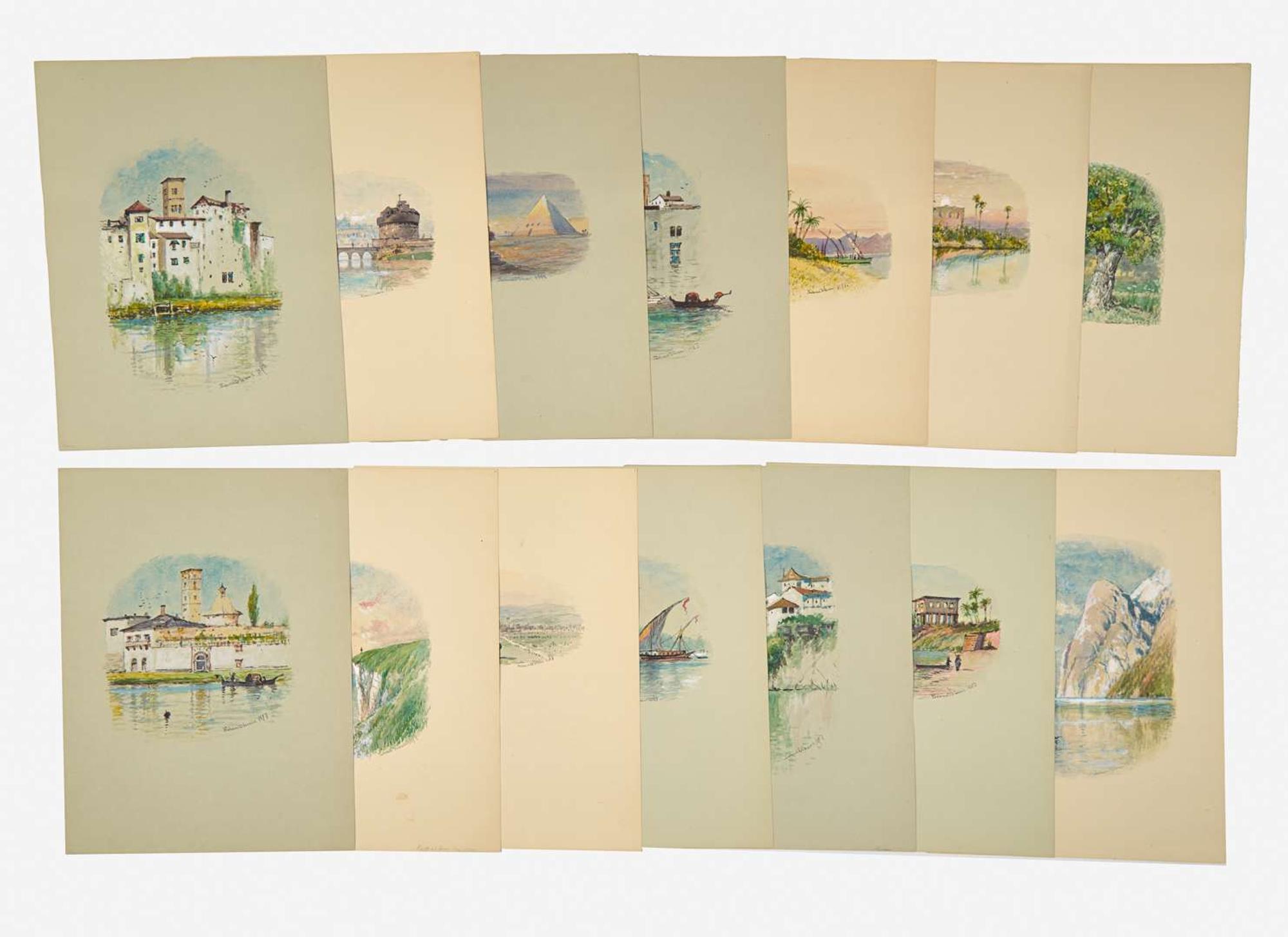Edmund Darch Lewis (American, 1835-1910) - A Collection of Continental Views