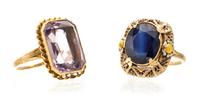 A Collection of Yellow Gold Rings, 6.00 dwts.
