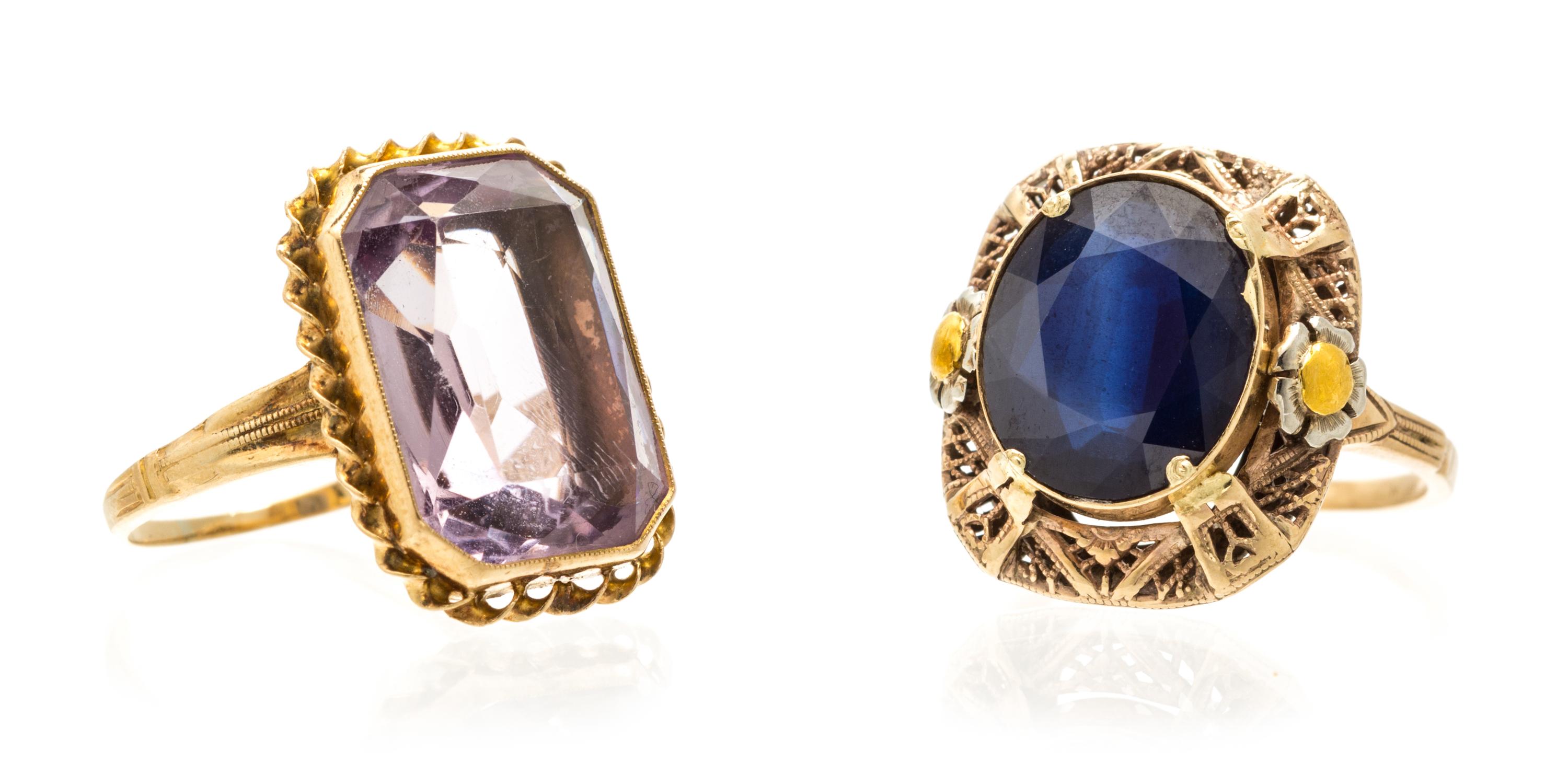 A Collection of Yellow Gold Rings, 6.00 dwts.