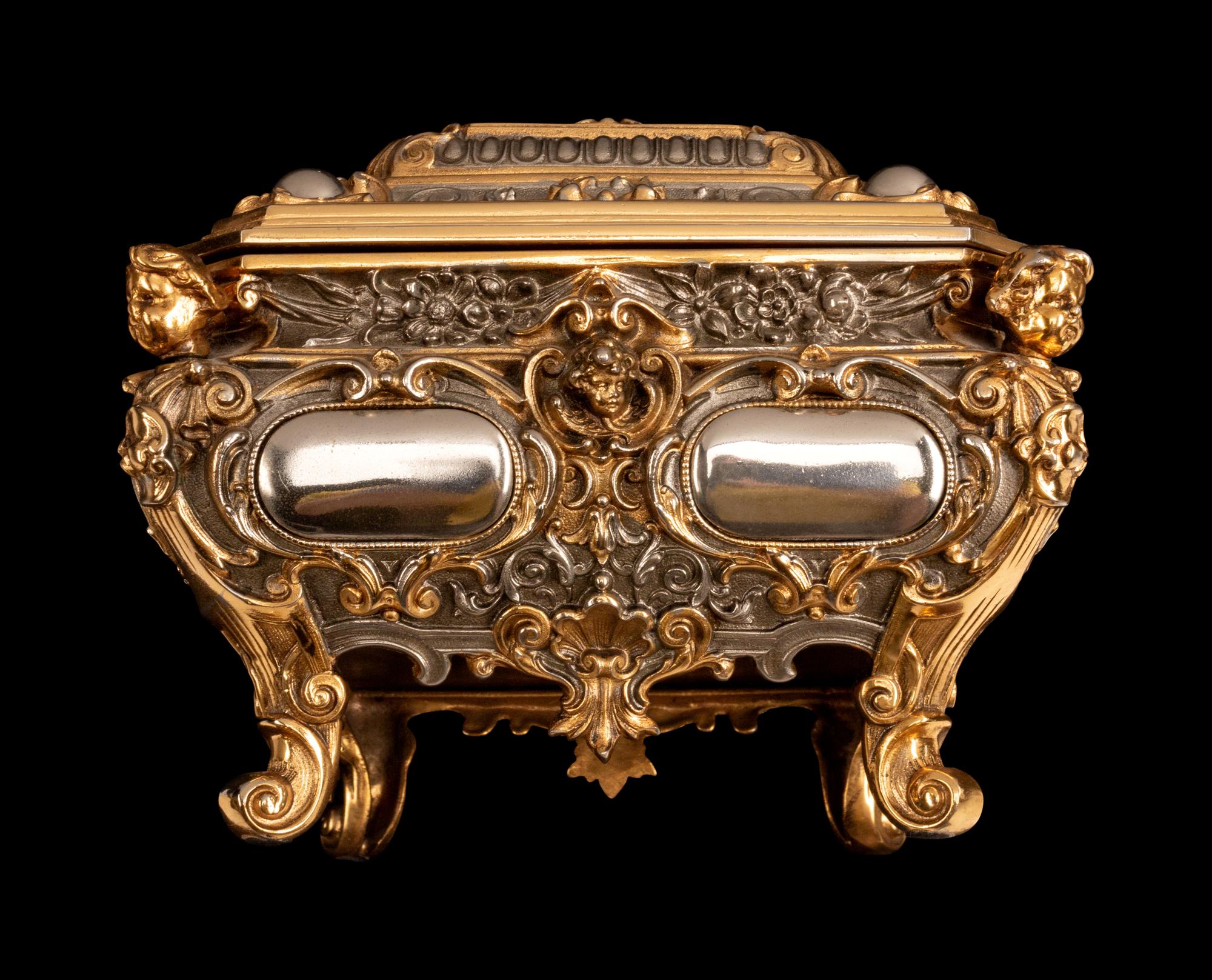 A French Gold and Silver Plated Music Box — 19th Century