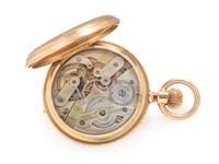 Paul Jeannot, 18K Yellow Gold Hunter Case Pocket Watch