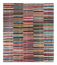 A Multicolor Flat Weave Rug