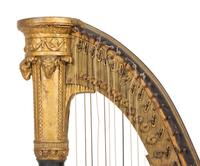 An English Regency Eight Pedal Harp By Jacob Erat (English, 1758-1821)