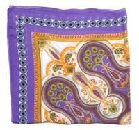A Fiorio Multicolor Sheer Silk Scarf, 50" x 50".
