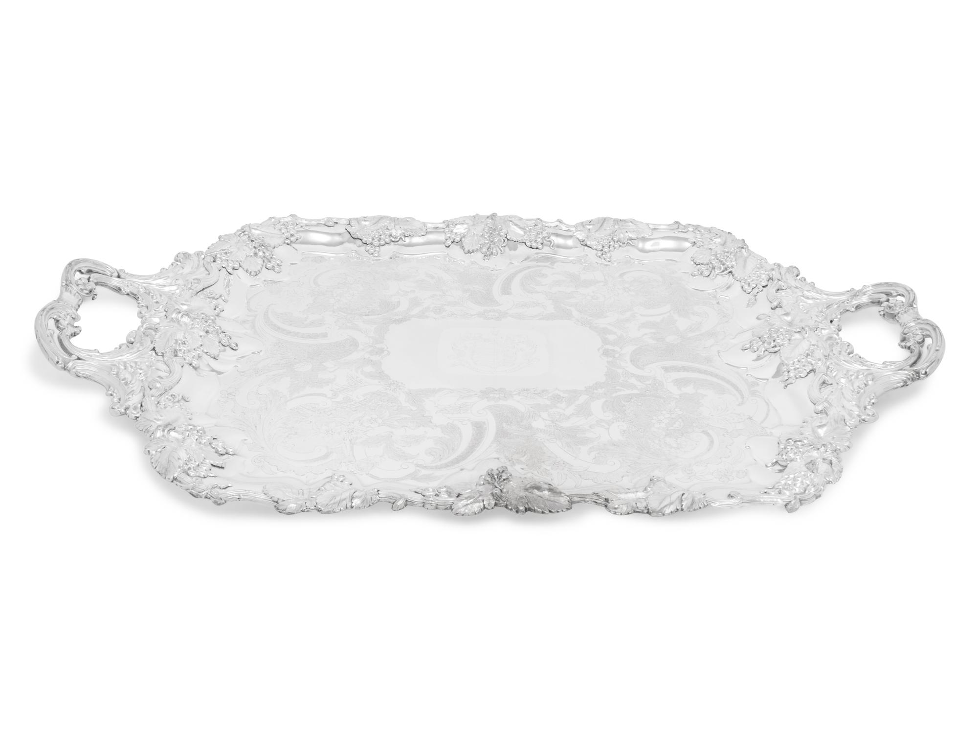 A Group of Victorian Silver-Plate Serving Articles