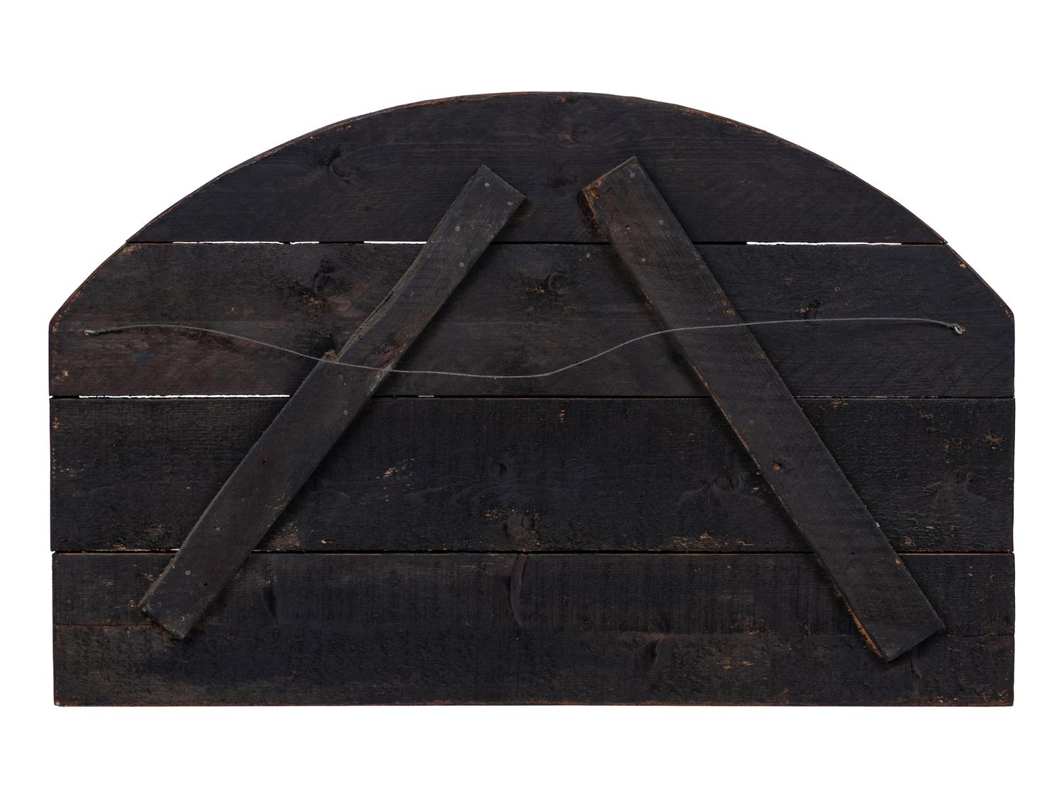 A Carved and Painted Trade Sign