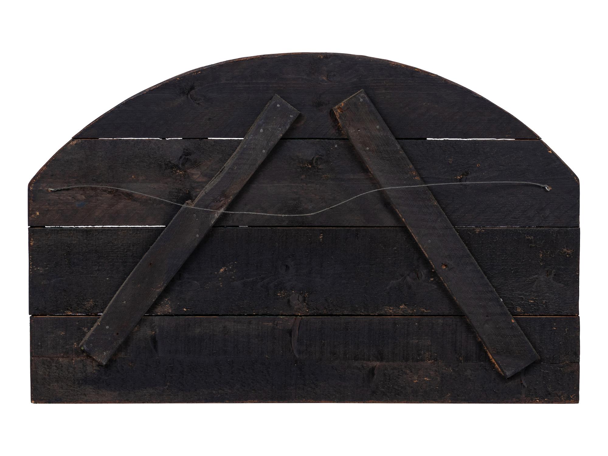 A Carved and Painted Trade Sign