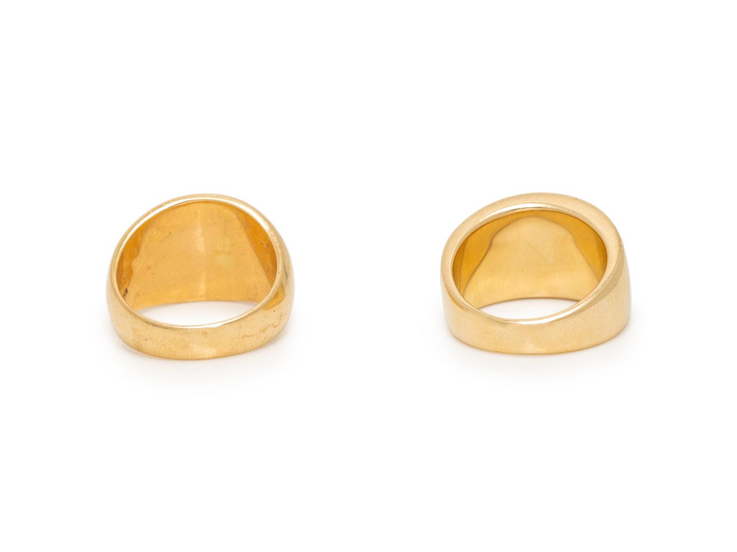 COLLECTION OF YELLOW GOLD AND MULTIGEM RINGS