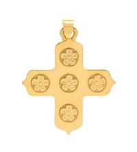 A 14 Karat Yellow Gold Cross Pendant, 6.90 dwts.
