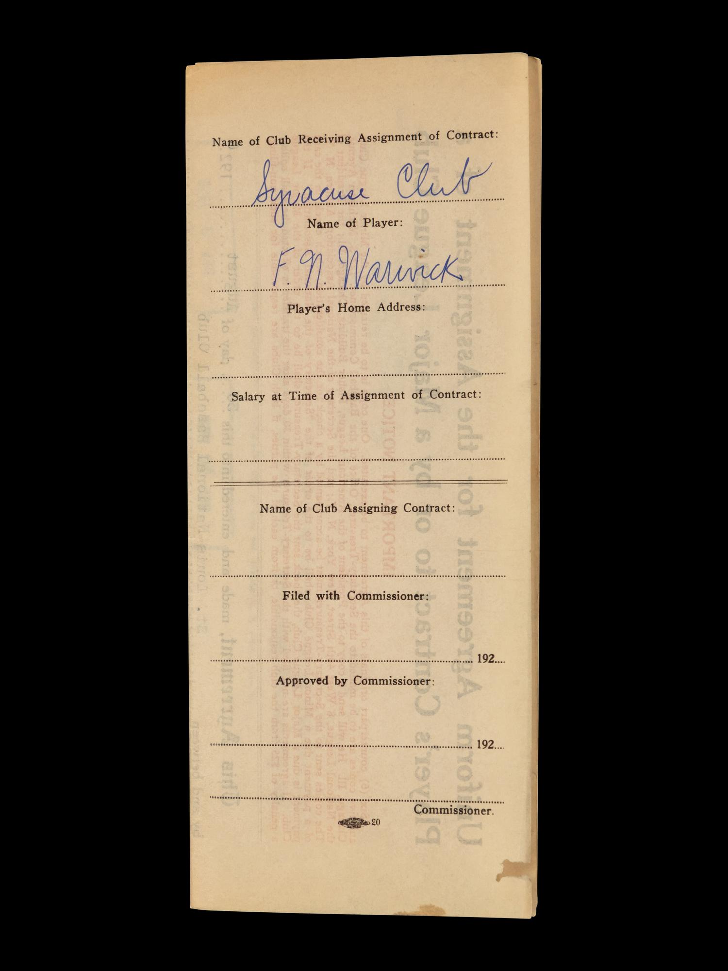A Group of 15 1920s-30s St. Louis Cardinals Contract Agreements All Signed by Branch Rickey