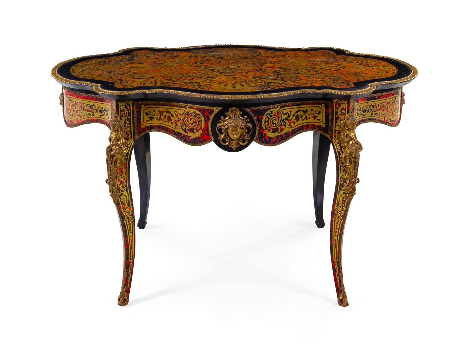 A Napoleon III Style Boulle Marquetry Table
