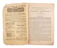 [NEW YORK]. Ephemera related to the state of New York highlighted by a rare copy of an 1871 New York Times investigative report on Boss William M. Tweed and the Tammany Democrats.