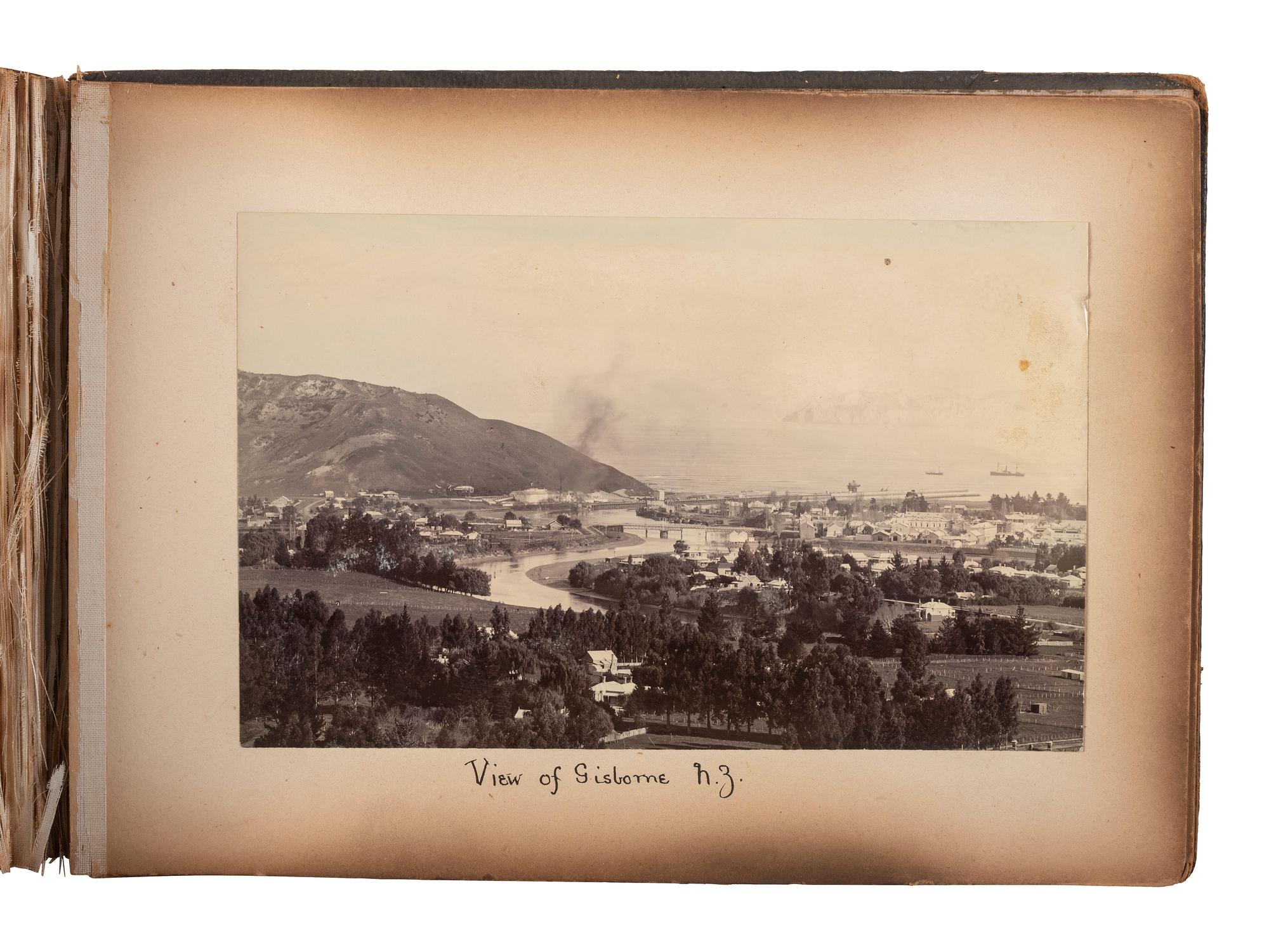 [EARLY PHOTOGRAPHY]. -- [NEW ZEALAND & AUSTRALIA]. A group of 2 albums containing photographs of Watertown, Australia and Gisborne, New Zealand.