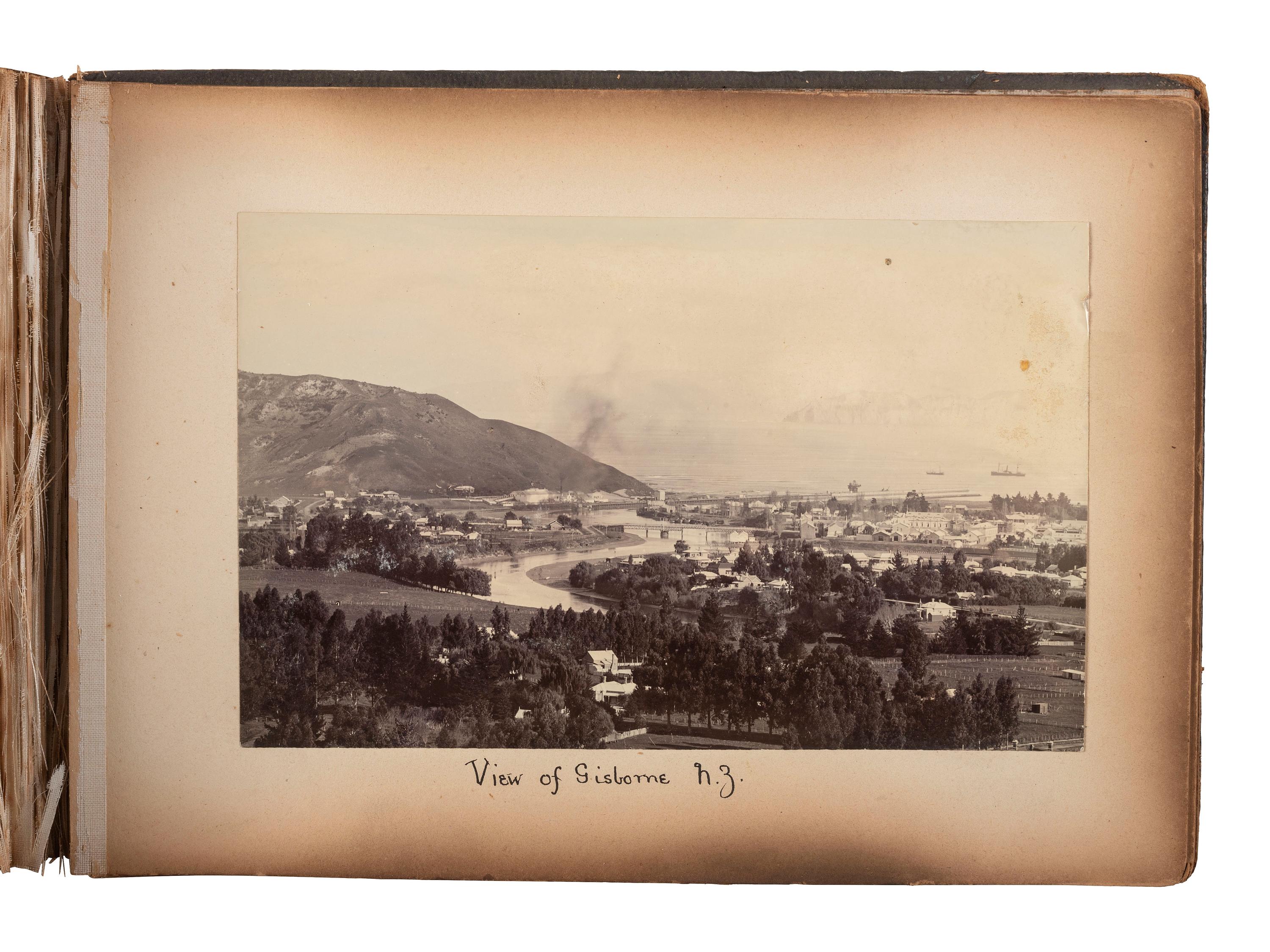 [EARLY PHOTOGRAPHY]. -- [NEW ZEALAND & AUSTRALIA]. A group of 2 albums containing photographs of Watertown, Australia and Gisborne, New Zealand.