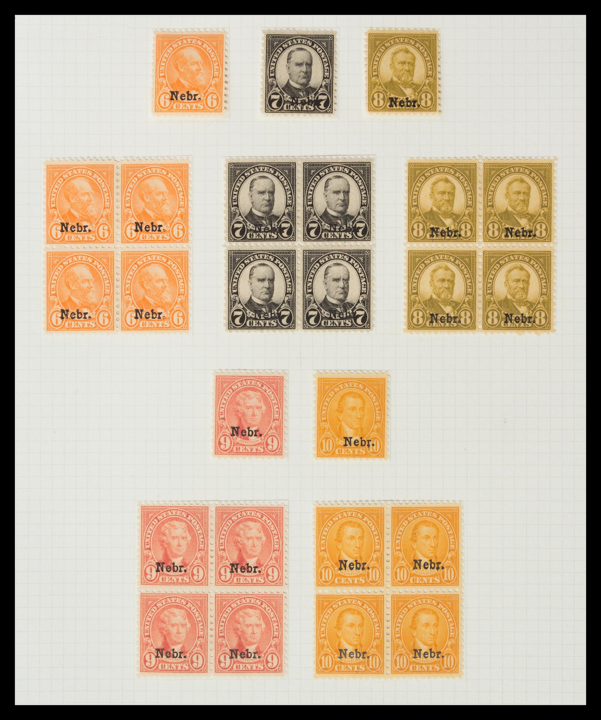 A Collection of United States Regular Issue Stamps — 1917-1932