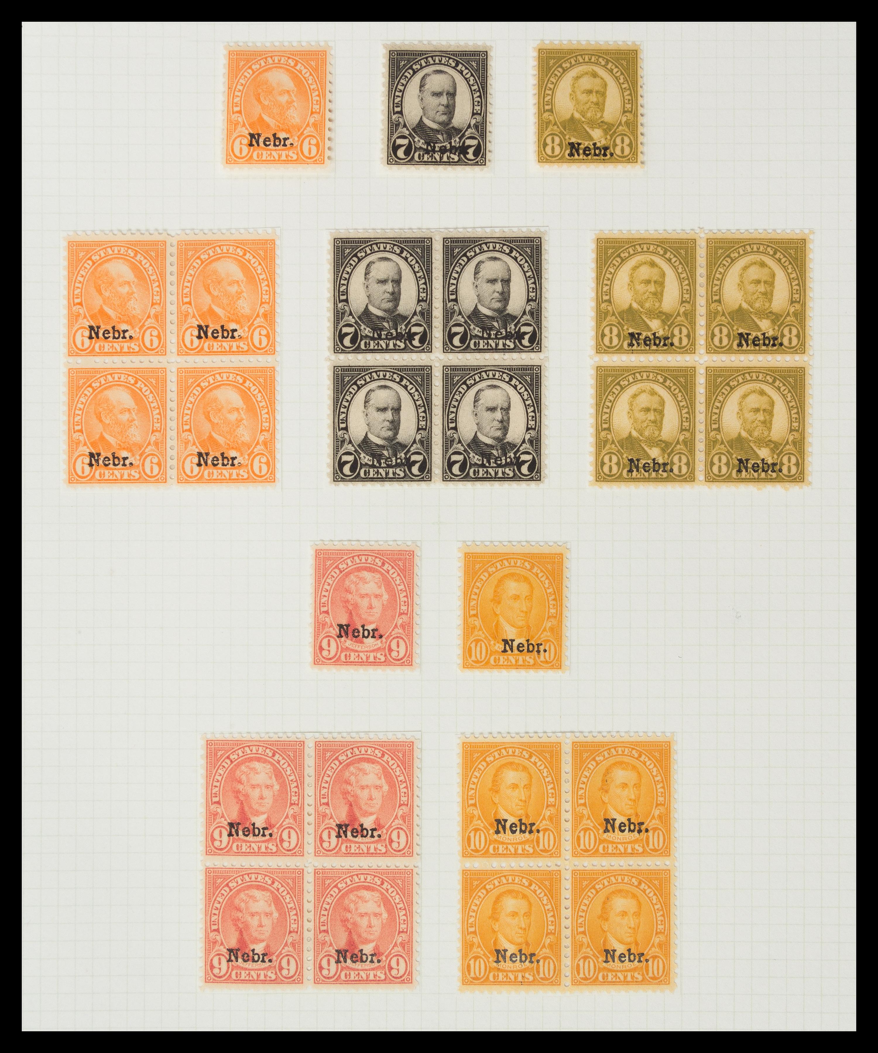 A Collection of United States Regular Issue Stamps — 1917-1932