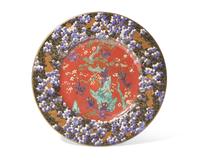 A Rare Wedgwood Fairyland Lustreware 'Imps' Plate