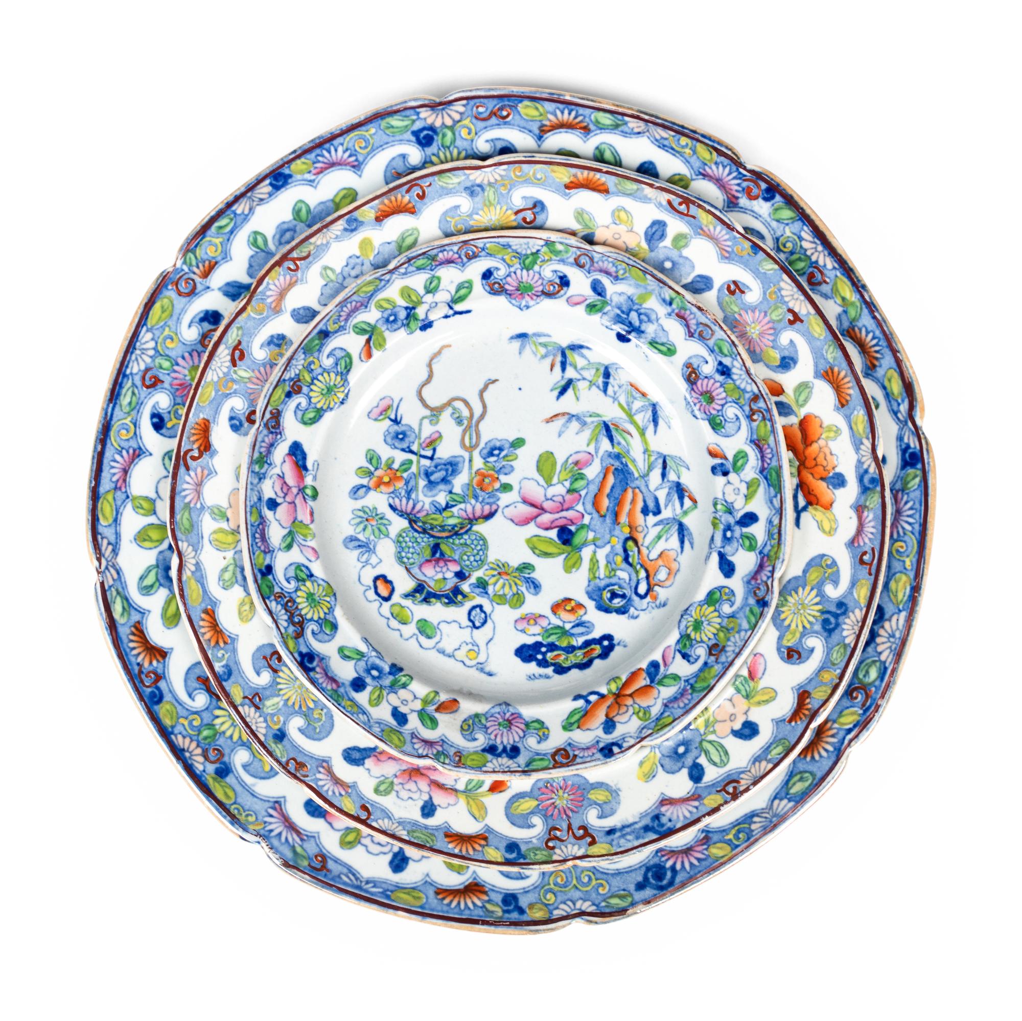 A Mason’s Bamboo Ironstone Dinner Service