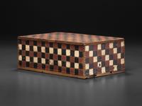 A Folk Art Paint Decorated Pine Box