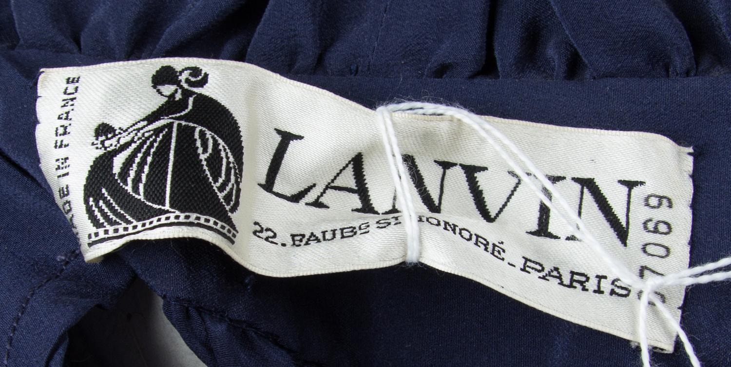 A Lanvin Navy and Red Dress Ensemble, Size 38.