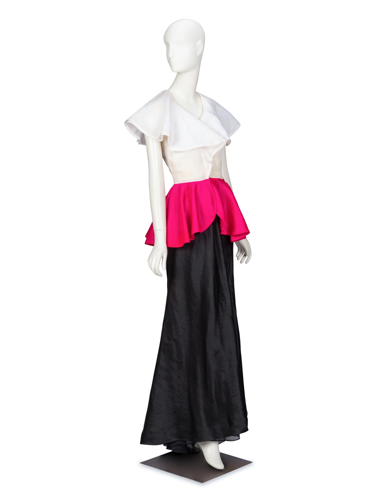 Oscar de la Renta, Evening Gown, 1980's Runway Sample
