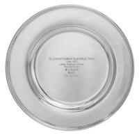An American Silver Presentation Plate, S. Kirk & Son, Baltimore, MD, centered with the engraved inscription Allegheny Country Club Hors