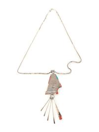 Sterling Silver and Mosaic Inlay Pendant
