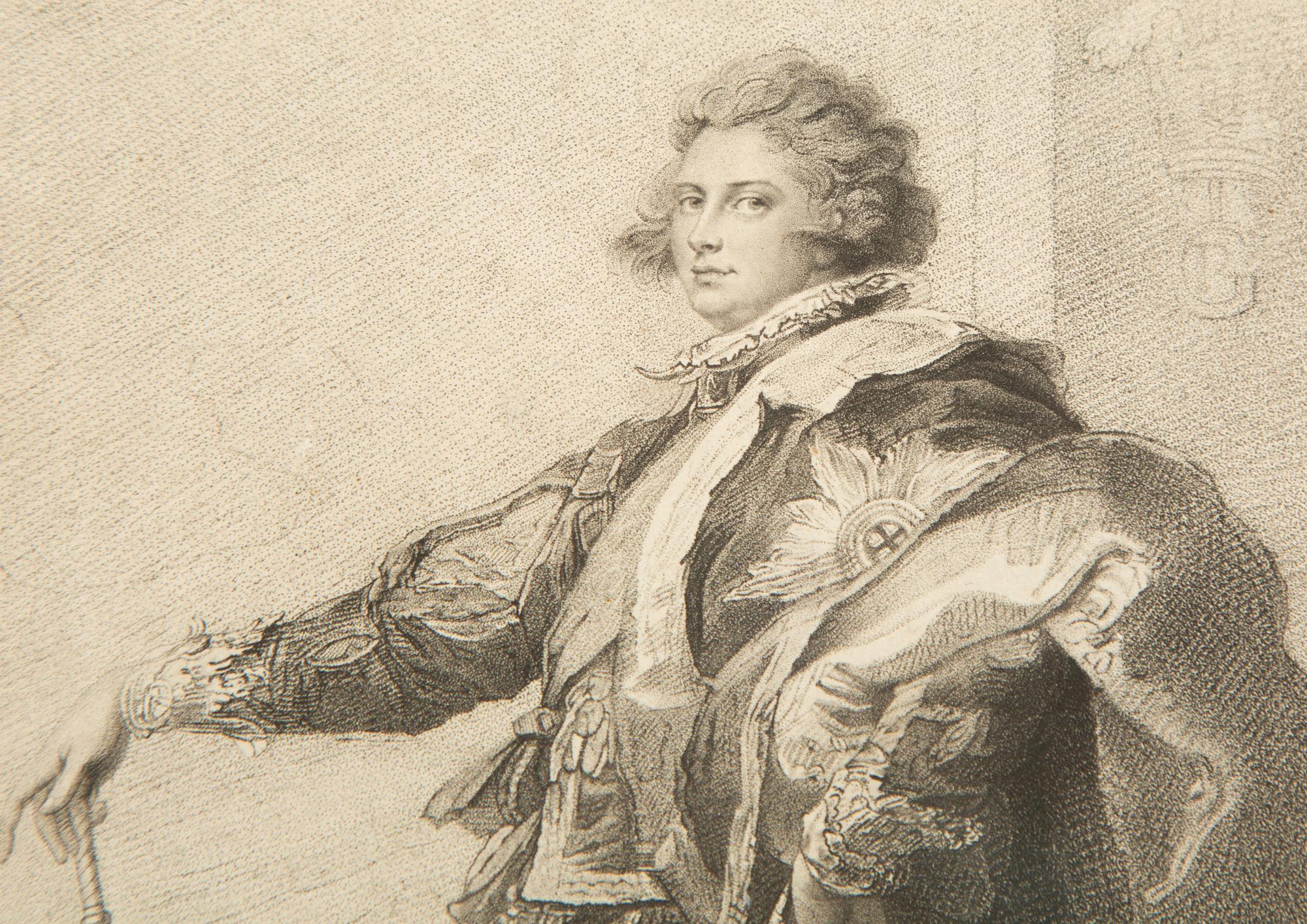 A Group of Six Framed Black and White Engravings of Famous British Figures