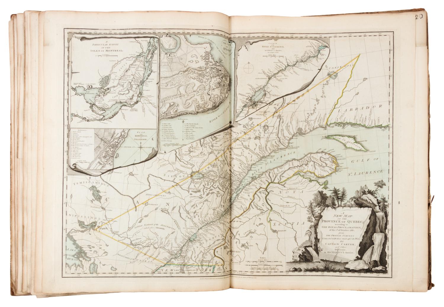 JEFFERYS, Thomas (ca 1719-1771). The American Atlas. London R. Sayer and J. Bennett, 1776.