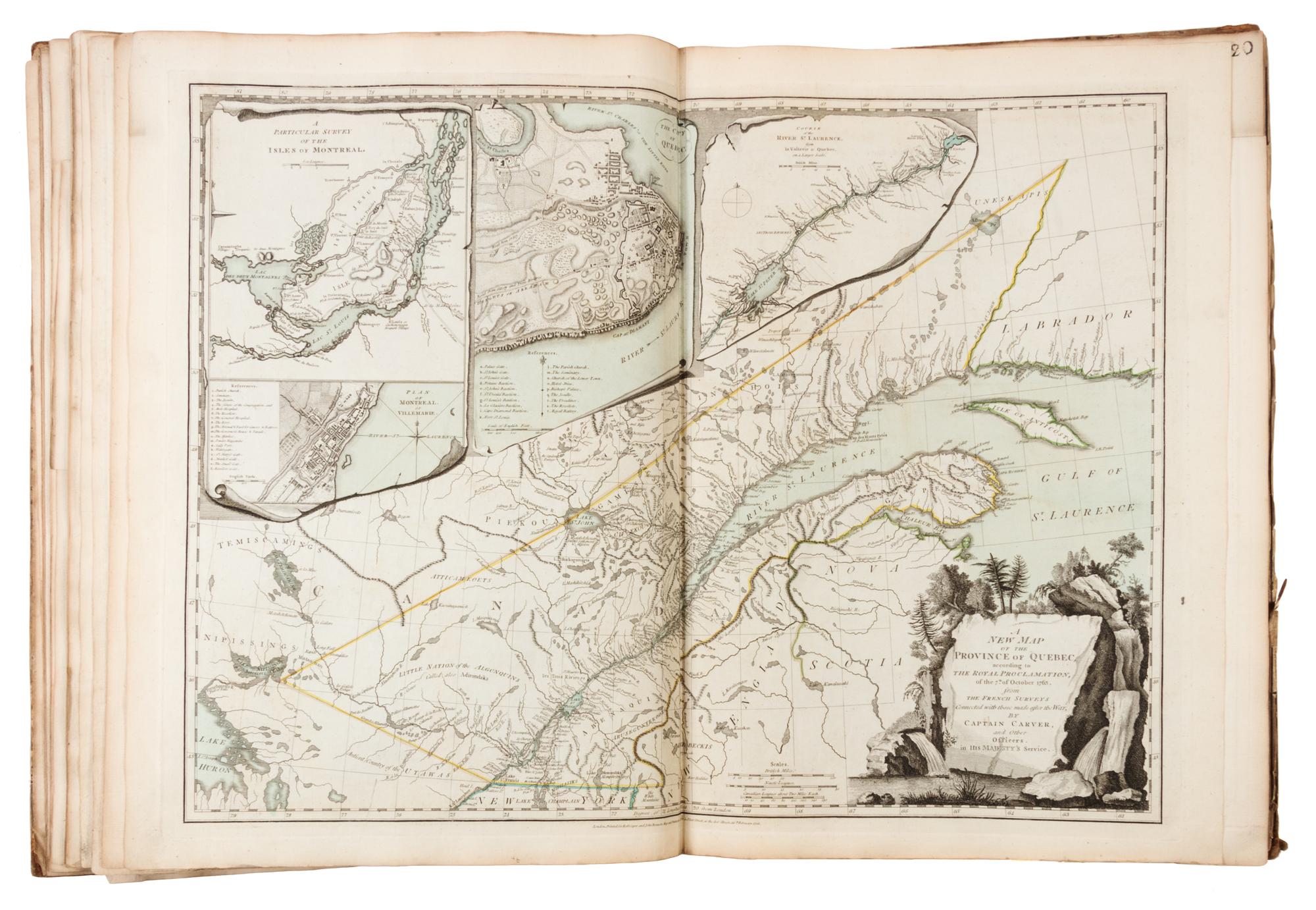 JEFFERYS, Thomas (ca 1719-1771). The American Atlas. London R. Sayer and J. Bennett, 1776.