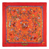 Hermès, Printed Cashmere/Silk Shawl 140