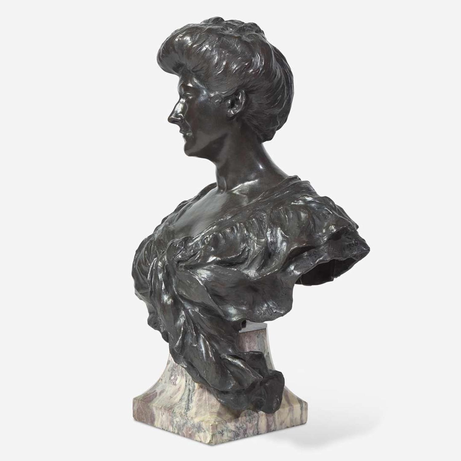Paul Paulin (French, 1852-1937) Portrait Bust of Madame Gaillard