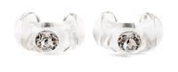 Pair of Vintage Swarovski Cuff Bracelets, 1980-90s