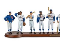 A 1969 New York Mets Danbury Mint Figure Display,