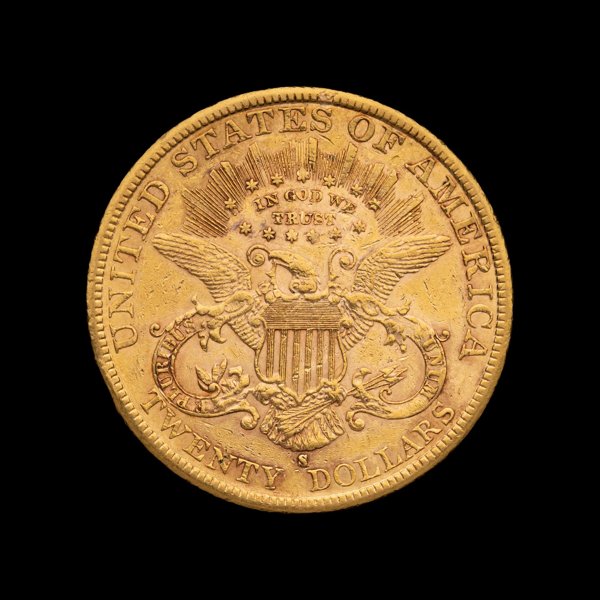 An 1895-S Liberty Head $20 Gold Coin