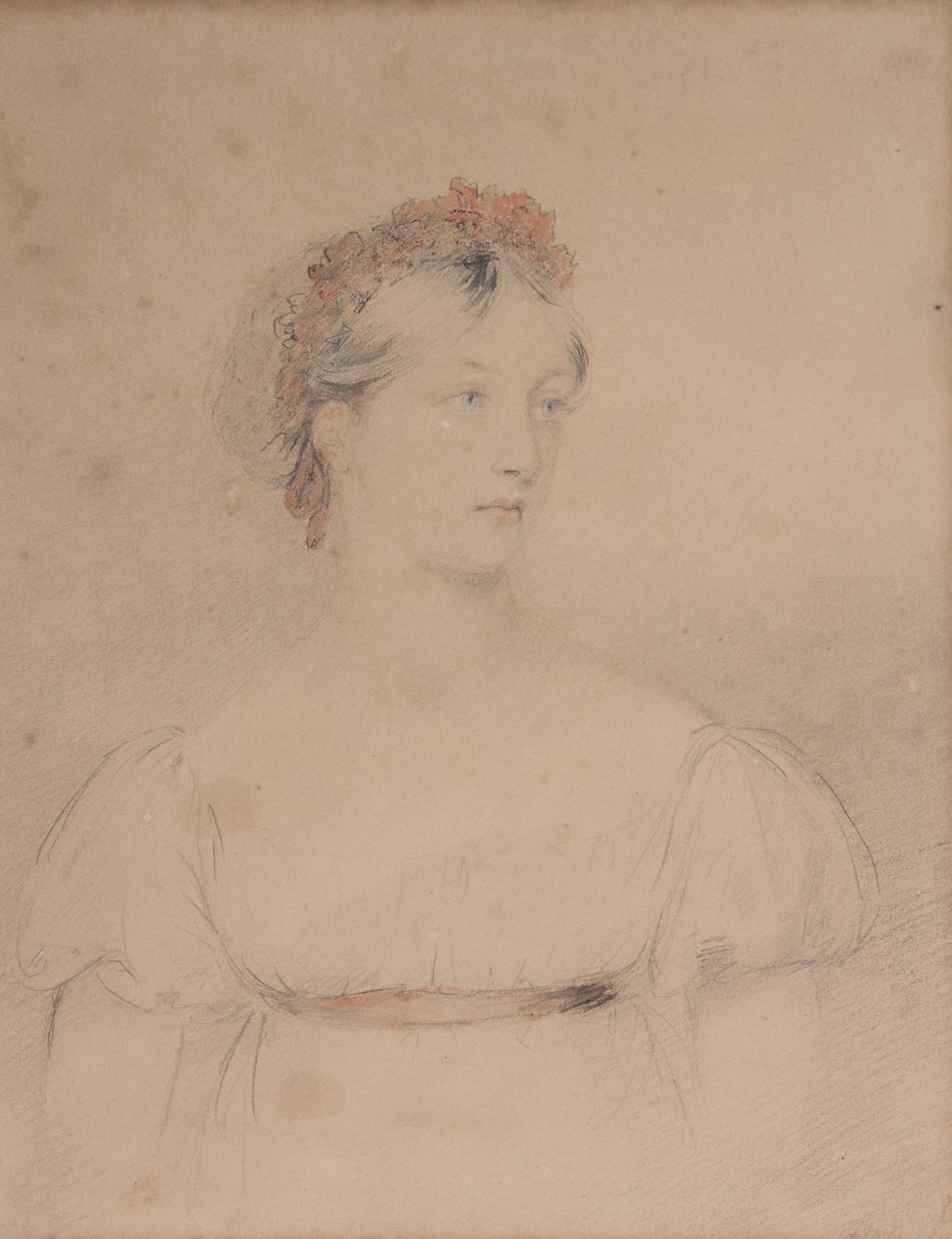 Attributed to Mary Ann Knight, (English, 1776-1851), Three works: Portrait of Joanne Plimer (as a girl), Portrait of Joanne Plimer (as