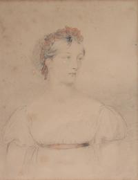 Attributed to Mary Ann Knight, (English, 1776-1851), Three works: Portrait of Joanne Plimer (as a girl), Portrait of Joanne Plimer (as