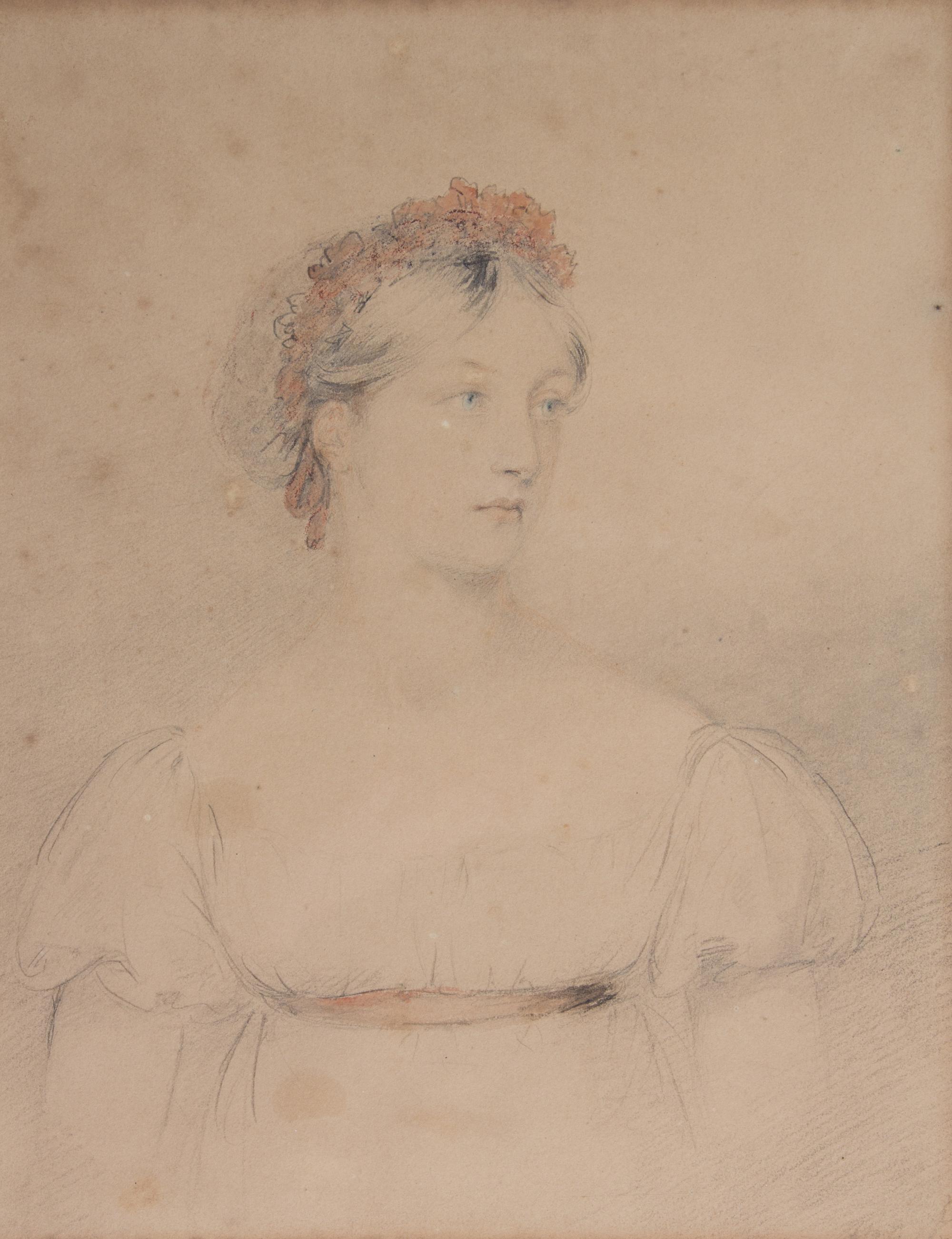 Attributed to Mary Ann Knight, (English, 1776-1851), Three works: Portrait of Joanne Plimer (as a girl), Portrait of Joanne Plimer (as
