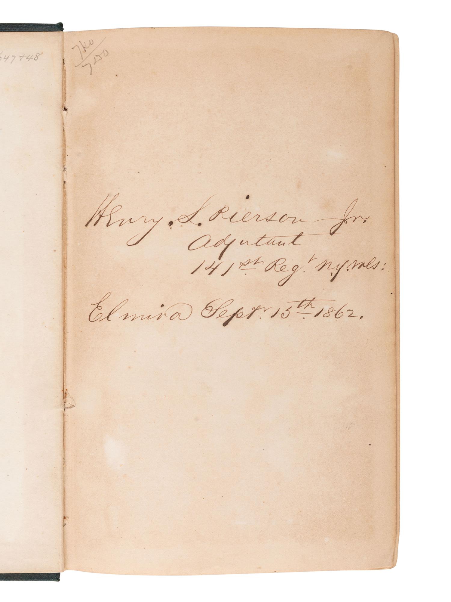 [CIVIL WAR]. Civil War military standards, tactics, and regulations. 19 works in 19 volumes, incl. title signed by MOH recipient R.N. Batchelder.