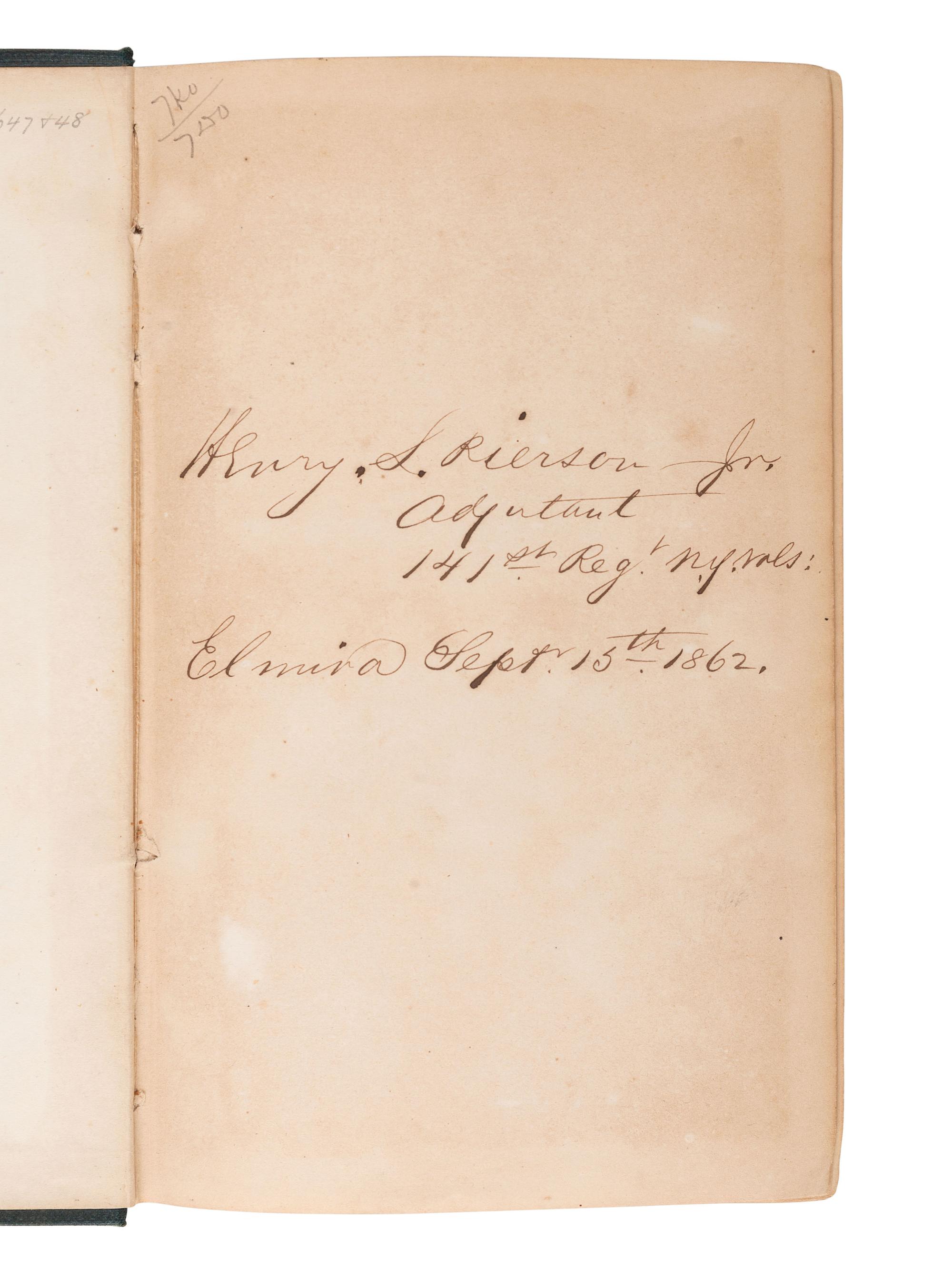 [CIVIL WAR]. Civil War military standards, tactics, and regulations. 19 works in 19 volumes, incl. title signed by MOH recipient R.N. Batchelder.