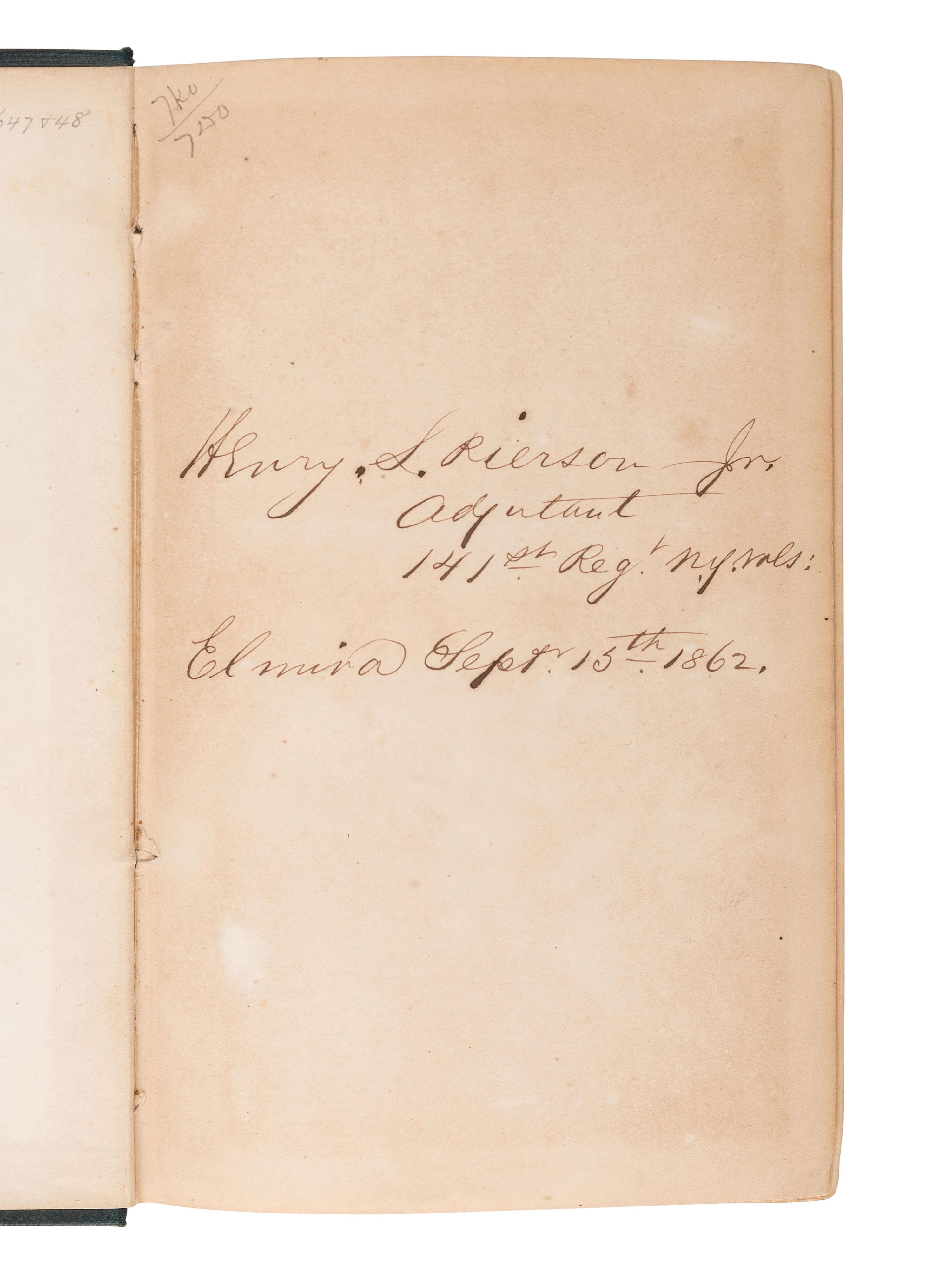 [CIVIL WAR]. Civil War military standards, tactics, and regulations. 19 works in 19 volumes, incl. title signed by MOH recipient R.N. Batchelder.