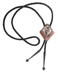 Silver and Mosaic Inlay Bolo Ties Lot is located and will ship from Denver, Colorado.