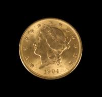 A United States 1904 Liberty Head $20 Gold Coin