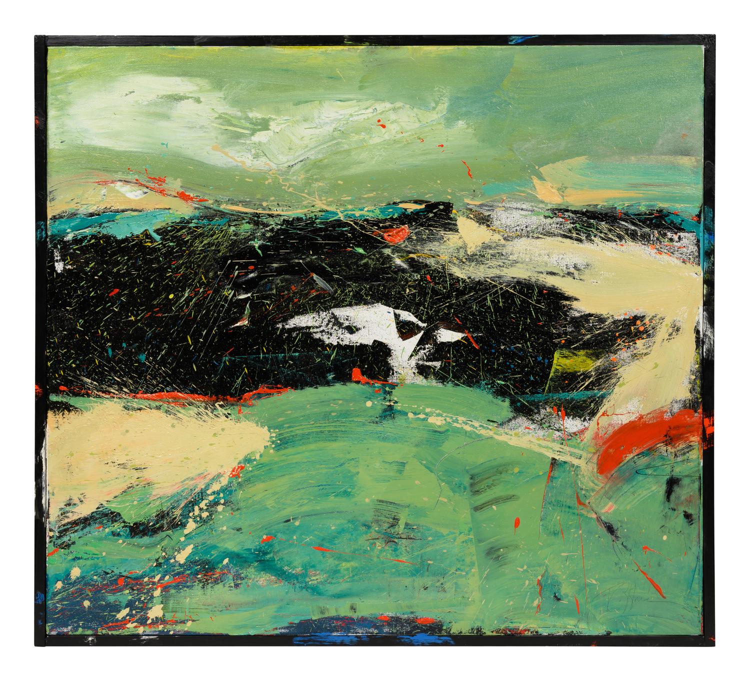 Storm Over the Lake (diptych)