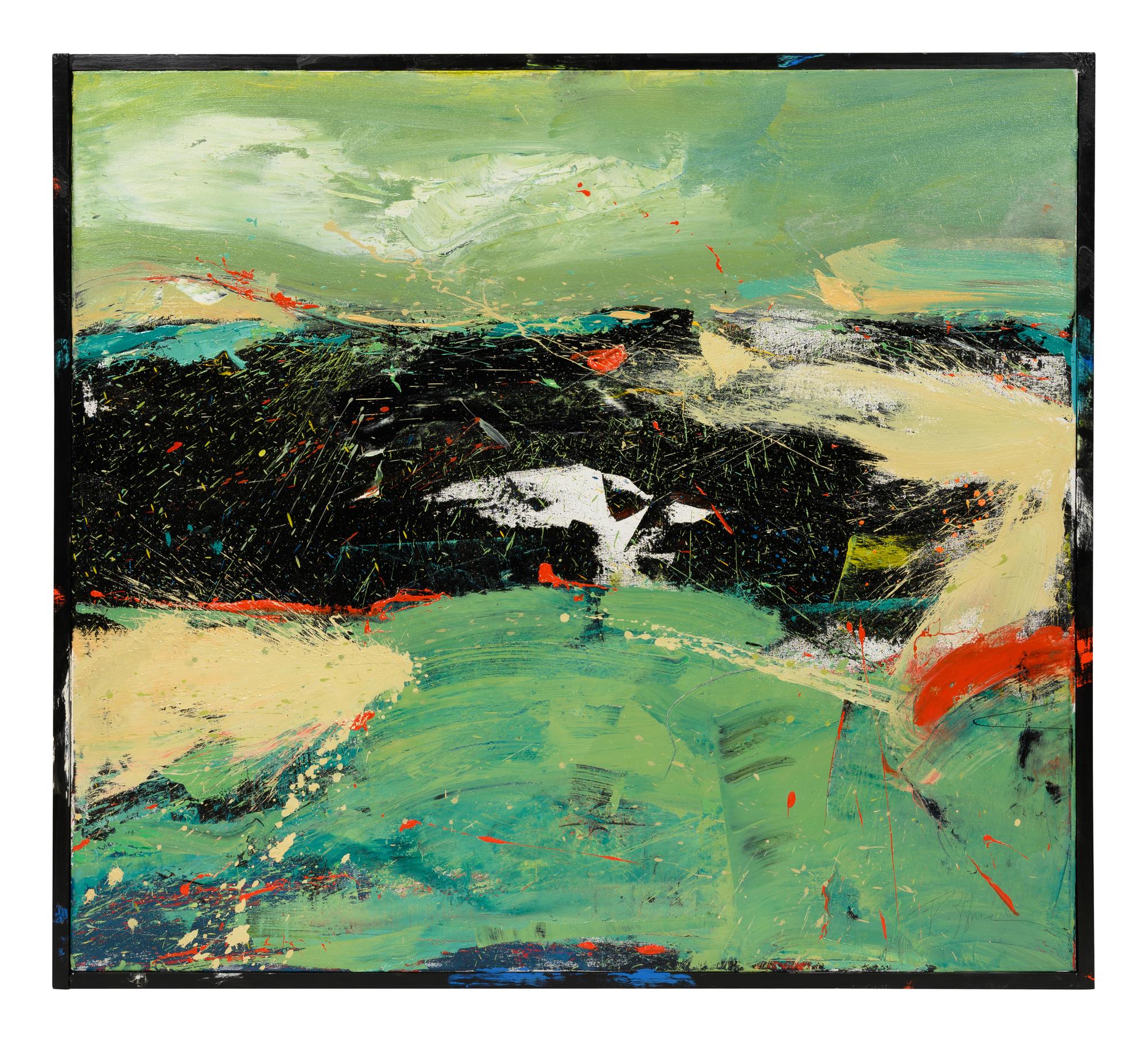 Storm Over the Lake (diptych)
