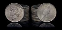 A Group of Twenty United States 1922 Peace Silver Dollar Coins