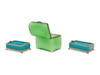 Three French Opaline Glass Table Articles