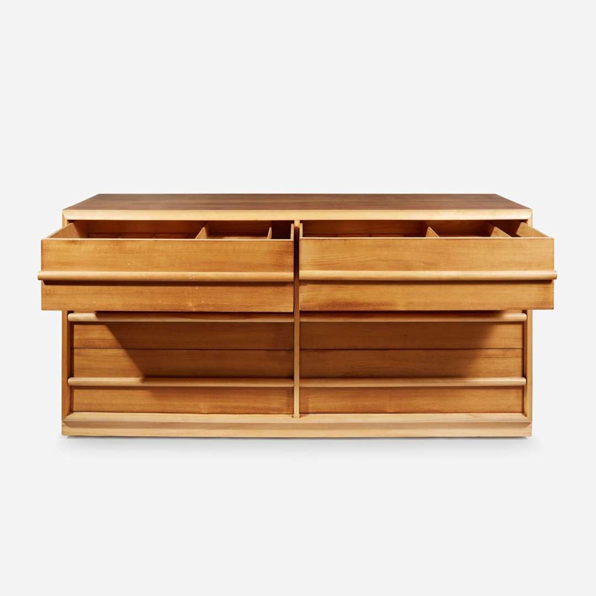 T.H. Robsjohn-Gibbings A Six-Drawer Dresser, Widdicomb, Grand Rapids, Michigan, circa 1950s