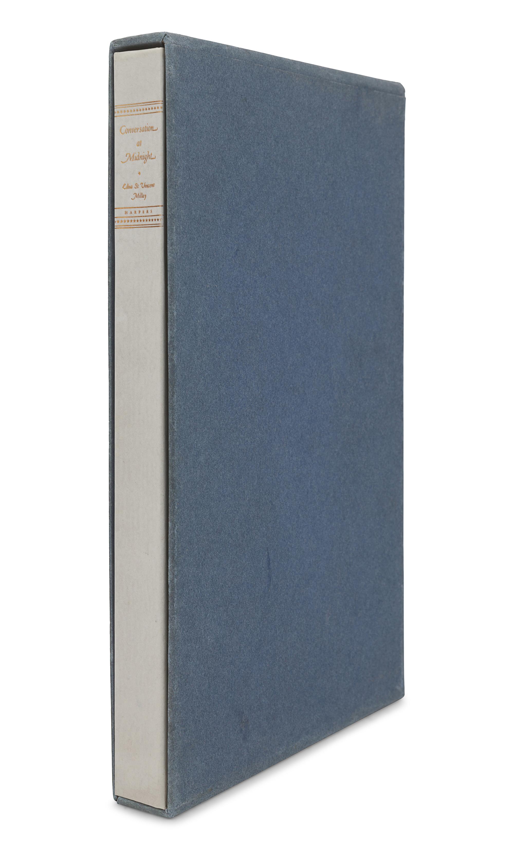 MILLAY, Edna St. Vincent (1892-1950). Conversation at Midnight . New York and London: Harper & Brothers, 1937.